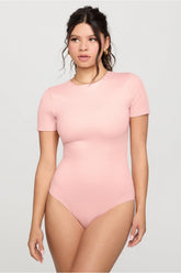 snug cotton short sleeve brief bodysuit