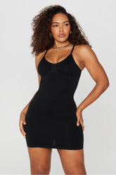 smooth as hell shaping mini dress
