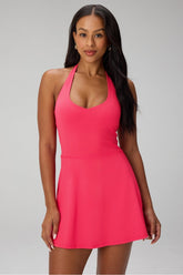 pureluxe halter mini dress