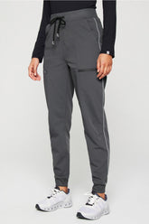 high-rise on-call scrub jogger (reflective)
