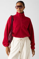 no chill fleece half-zip