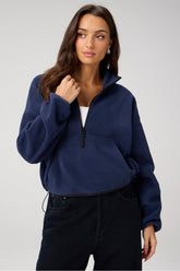 no chill fleece half-zip