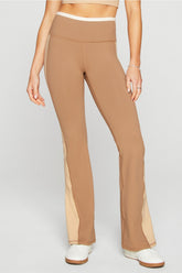 define powerhold® high-waisted color-blocked flare pant