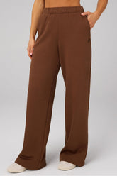 cozy fleece wide leg sweatpant