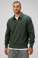 the go-to quarter zip polo