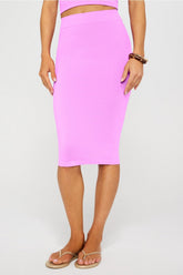 smooth as hell shaping midi skirt