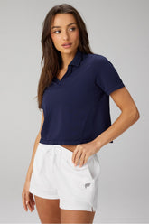 feather tech+ short-sleeve polo