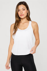 whisper racerback tank
