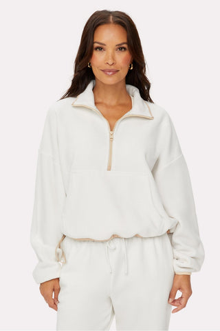 soft fleece half-zip