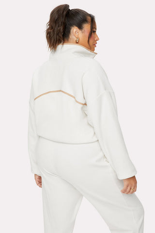 soft fleece half-zip