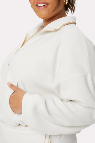 soft fleece half-zip