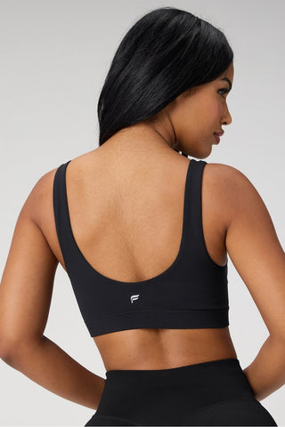 sleek seamless square neck low impact bra