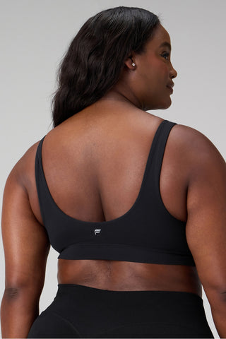 sleek seamless square neck low impact bra