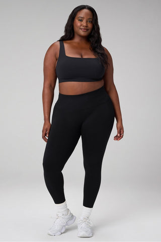 sleek seamless square neck low impact bra