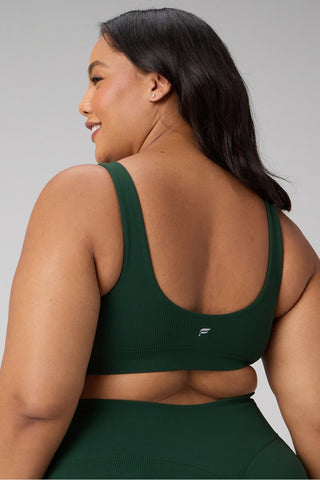 sleek seamless square neck low impact bra