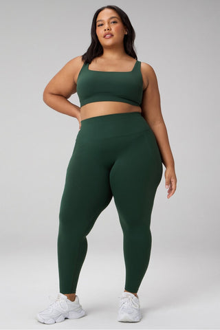 sleek seamless square neck low impact bra