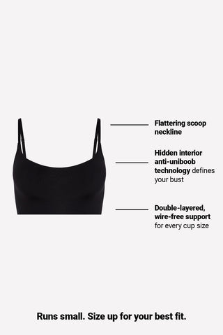 nearly naked shapewear scoop bralette