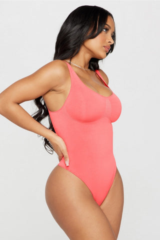 nearly naked shapewear thong bodysuit