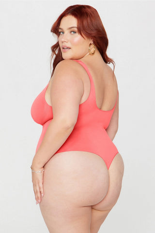 nearly naked shapewear thong bodysuit
