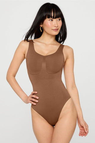 nearly naked shapewear thong bodysuit