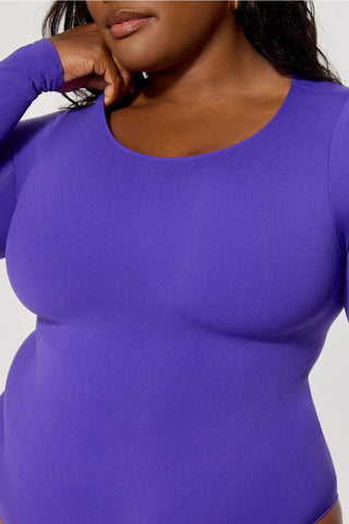 nearly naked shapewear long sleeve bodysuit