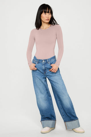 nearly naked shapewear long sleeve bodysuit