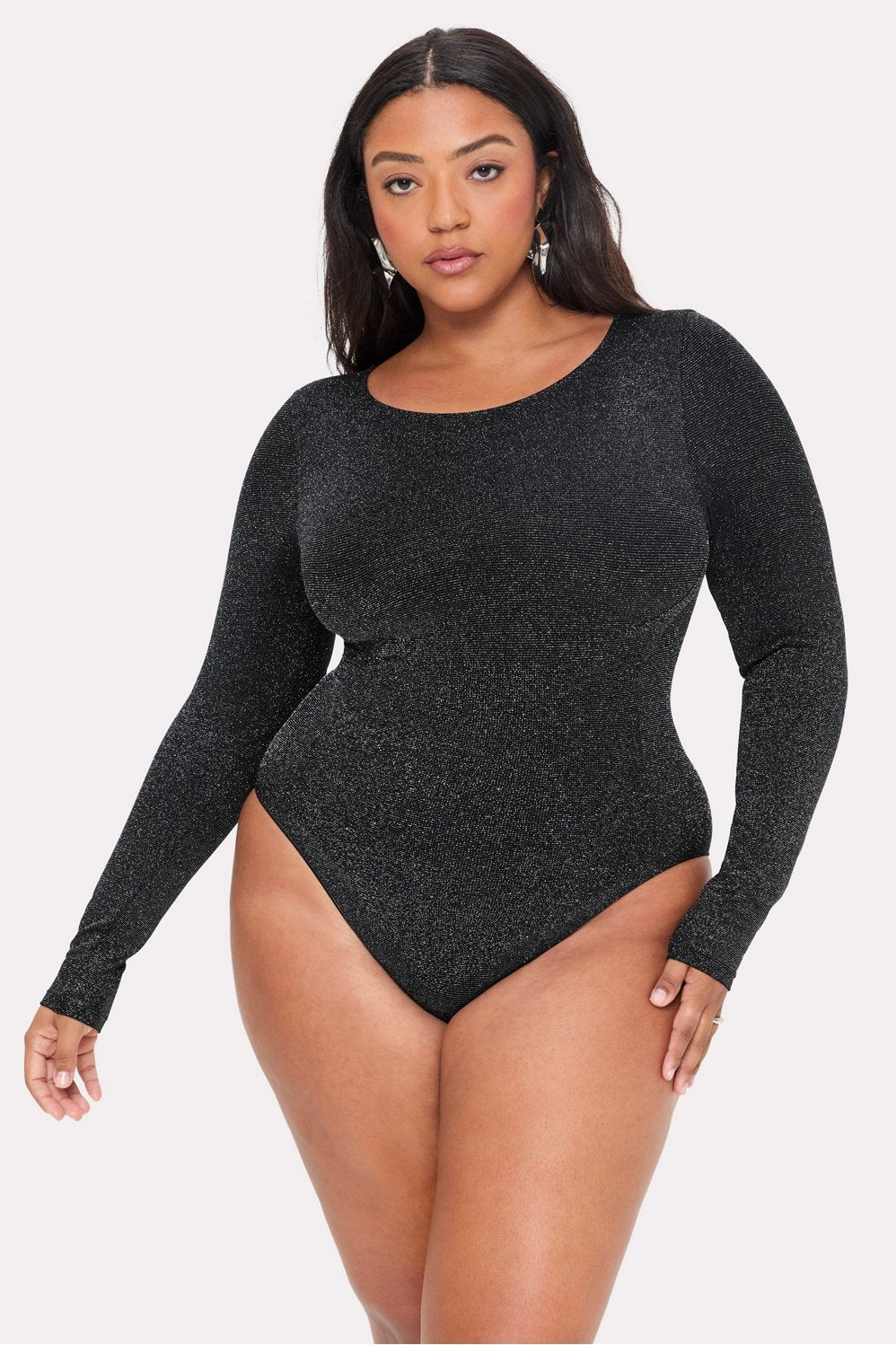 nearly naked luxe shapewear long sleeve bodysuit