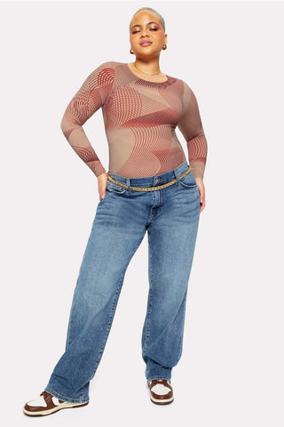 nearly naked shapewear long sleeve bodysuit