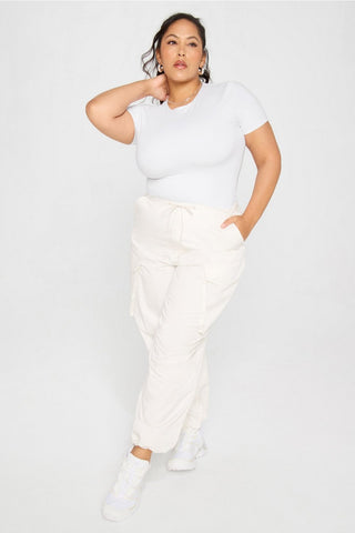 snug cotton short sleeve brief bodysuit