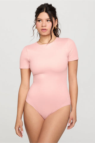 snug cotton short sleeve brief bodysuit