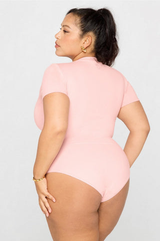 snug cotton short sleeve brief bodysuit