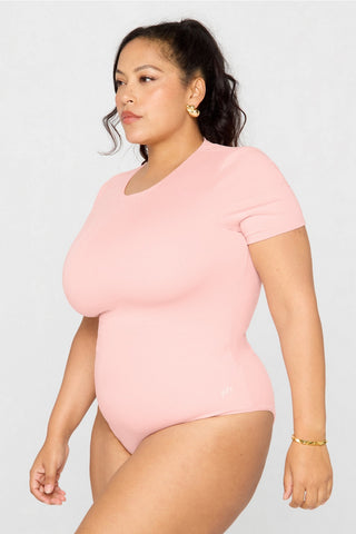 snug cotton short sleeve brief bodysuit