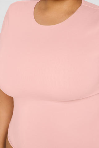 snug cotton short sleeve brief bodysuit