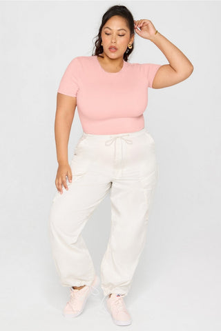 snug cotton short sleeve brief bodysuit