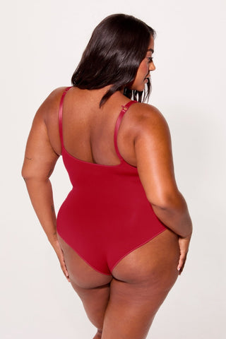 nearly naked shapewear strappy bodysuit