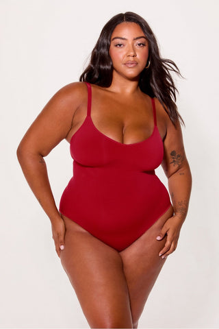 nearly naked shapewear strappy bodysuit