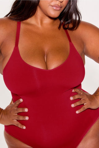 nearly naked shapewear strappy bodysuit