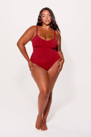 nearly naked shapewear strappy bodysuit