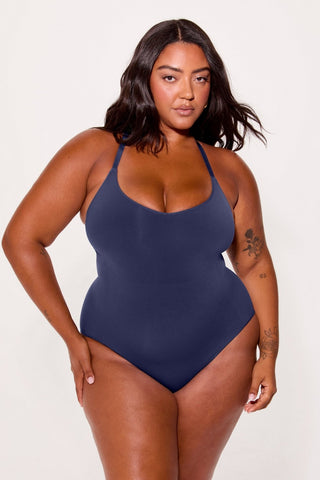 nearly naked shapewear strappy bodysuit