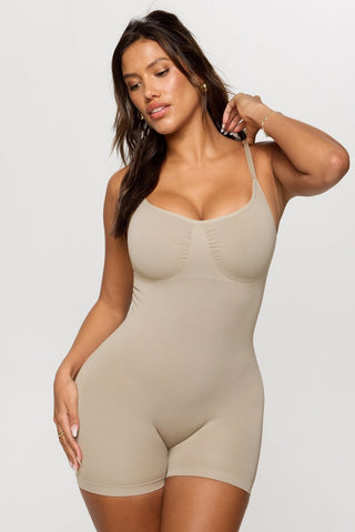 smooth as hell shaping short onesie