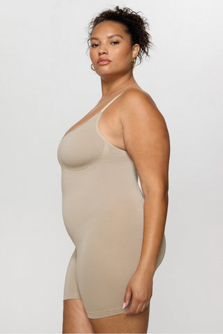 smooth as hell shaping short onesie