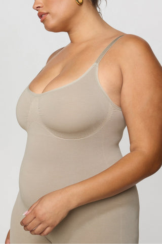 smooth as hell shaping short onesie