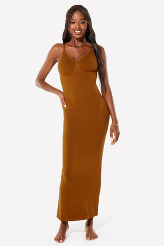 smooth as hell shaping maxi dress