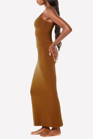 smooth as hell shaping maxi dress
