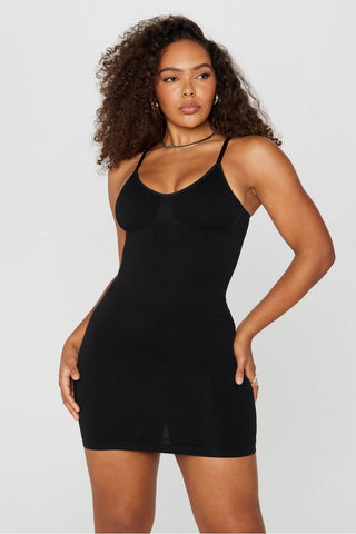 smooth as hell shaping mini dress