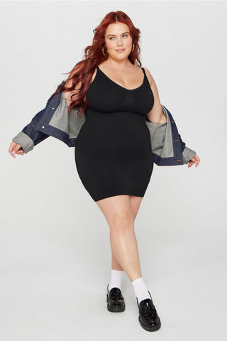 smooth as hell shaping mini dress