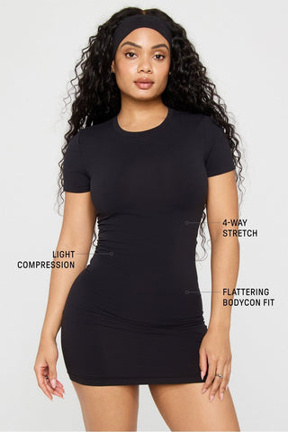 seamless short-sleeve dress