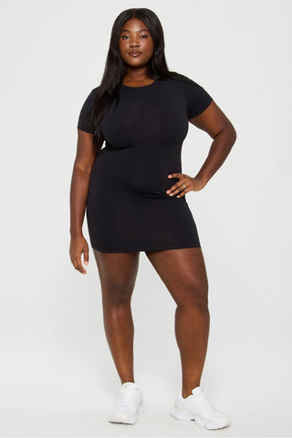 seamless short-sleeve dress