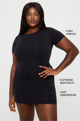 seamless short-sleeve dress
