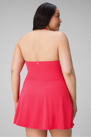 pureluxe halter mini dress